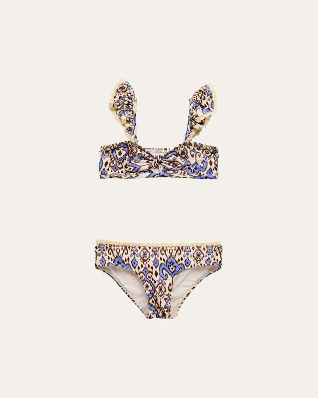 Girl's Wylie Front Tie Bikini, Size 1-1